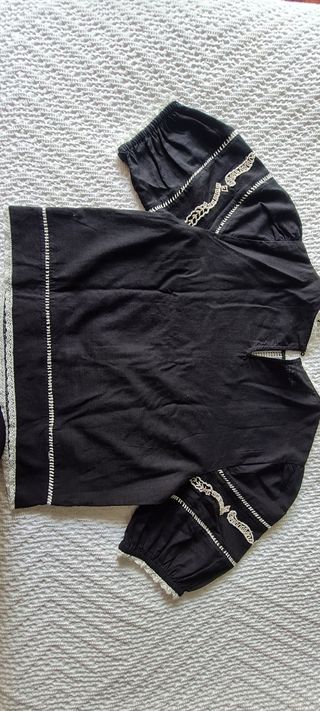 Camisa Zara bordada XS Nueva