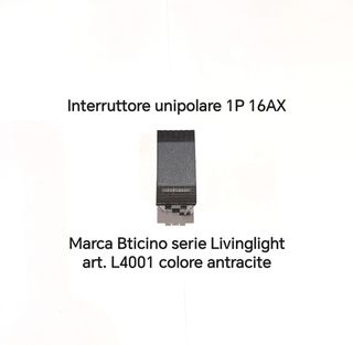 Interruttore unipolare Bticino Livinglight 1P 16AX