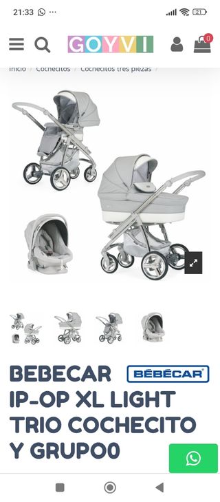 Bebecar IP-OP XL Light Trio Cochecito