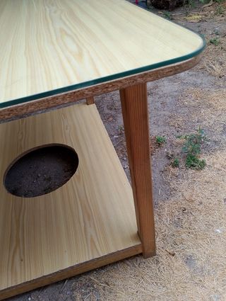 Mesa camilla de madera