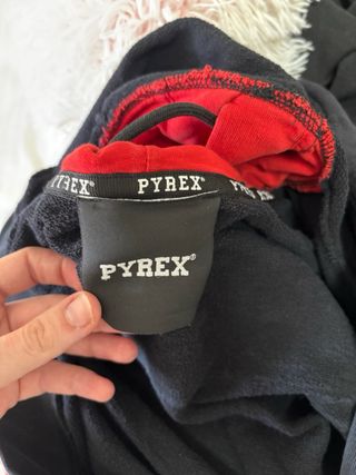 Sudadera Pyrex Negra y Roja