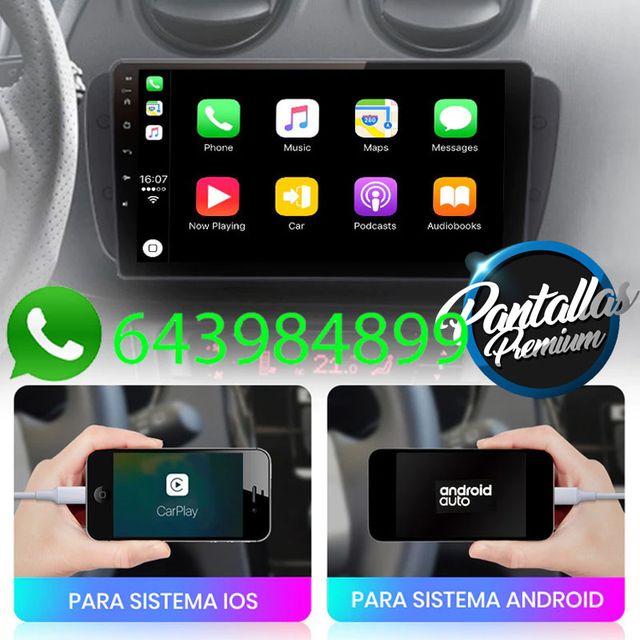 Radio pantalla CARPLAY GPS para Seat Ibiza 6J