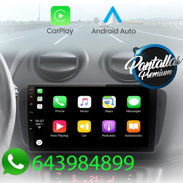 Radio pantalla CARPLAY GPS para Seat Ibiza 6J