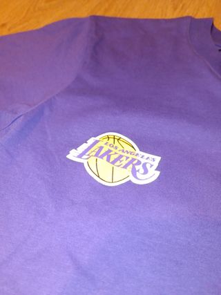 Camiseta Lakers Morada y Blanca