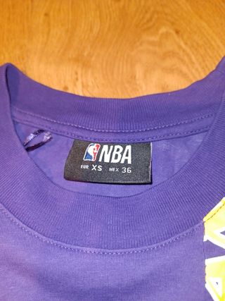 Camiseta Lakers Morada y Blanca