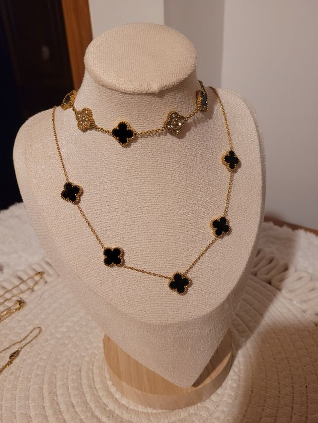 Conjunto Van Cleef & Arpels Dorado y Negro
