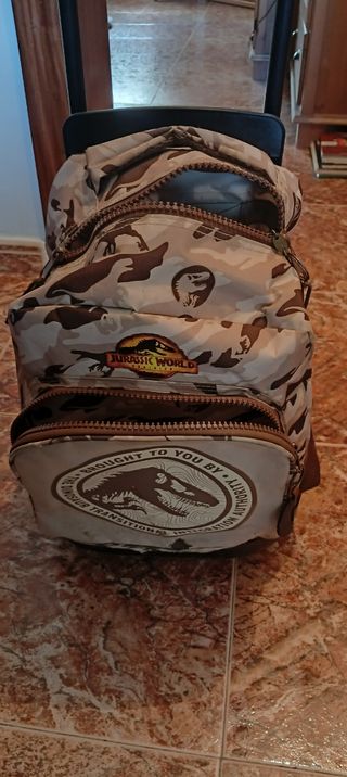 Mochila escolar con carrito Jurassic World
