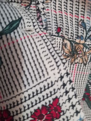Camisa Zara Estampada Flores Media Manga