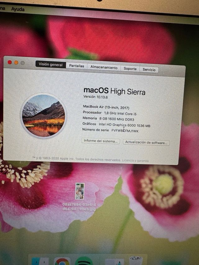 MacBook Air 2017 Plata