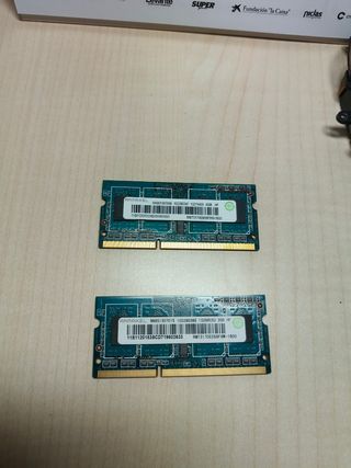 2x Tarjetas RAM 4GB + 2GB DDR3