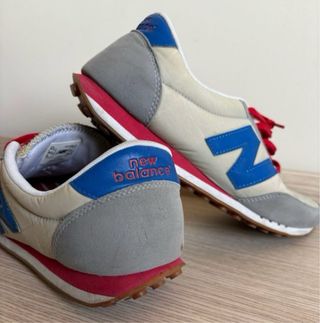 Zapatillas New Balance Beige/Gris/Rojo