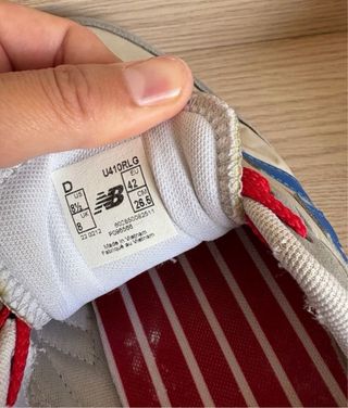 Zapatillas New Balance Beige/Gris/Rojo