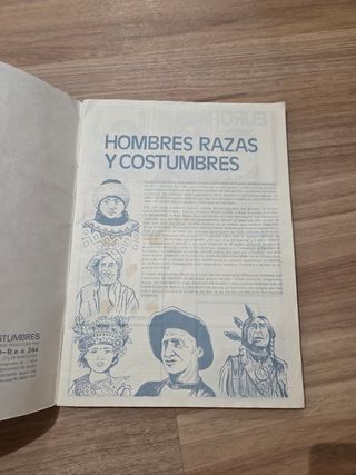 Coleccion Album de Cromos 1972 Hombres y Razas 