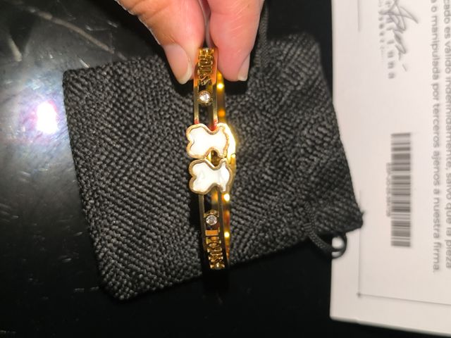 Brazalete de  Ositos Baño Oro 18kl