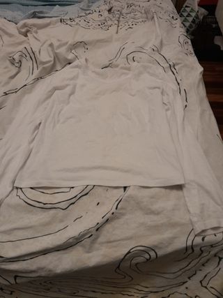 Camiseta blanca manga larga