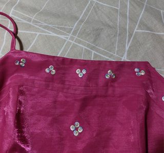 Traje pantalón de fiesta Zeila rosa fucsia 