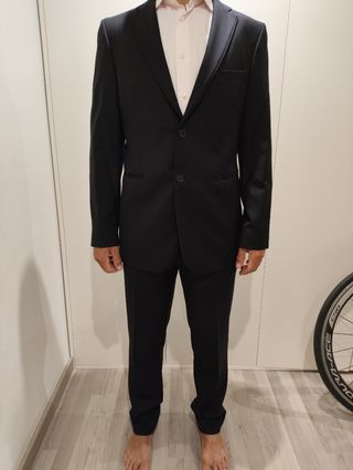 Traje chaqueta Novio Negro Caramelo
