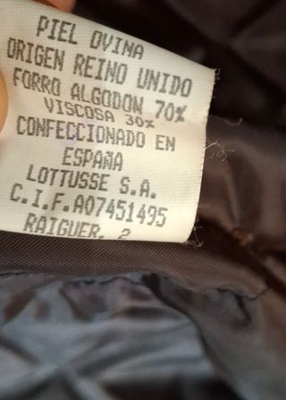Chaquetón de piel Lotusse para hombre