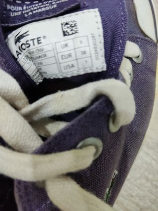 Zapatillas Lacoste Moradas