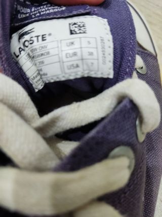 Zapatillas Lacoste Moradas