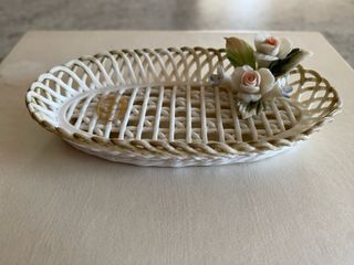 Capodimonte Fiori Rosa e Foglie