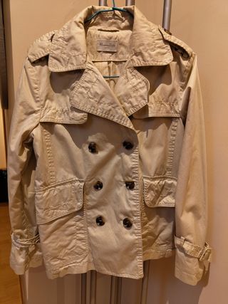 Gabardina Massimo Dutti Beige