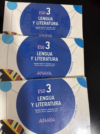 Libros Lengua y Literatura 3 ESO