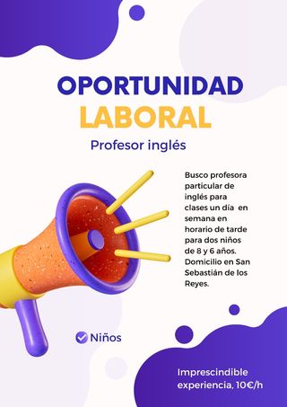 Busco profe de inglés