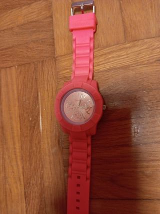 Reloj Flamenco Rosa y Plateado