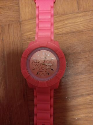 Reloj Flamenco Rosa y Plateado