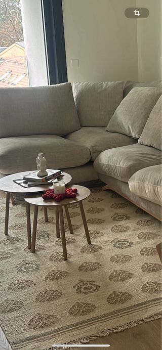 Alfombra Zara Home Beige/Marrón