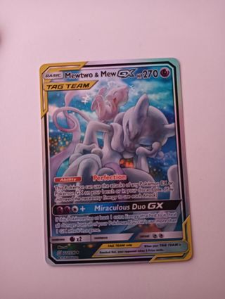 Carta Pokémon Mewtwo & Mew GX TAG TEAM 270 HP