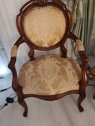 Conjunto Tresillo Antiguo: Sofá y 2 Sillones