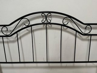 Cabecero de cama de metal negro 1,35