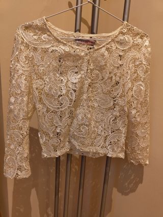Chaqueta encaje Chokolate talla M
