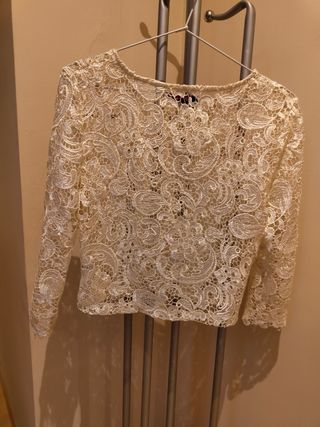 Chaqueta encaje Chokolate talla M