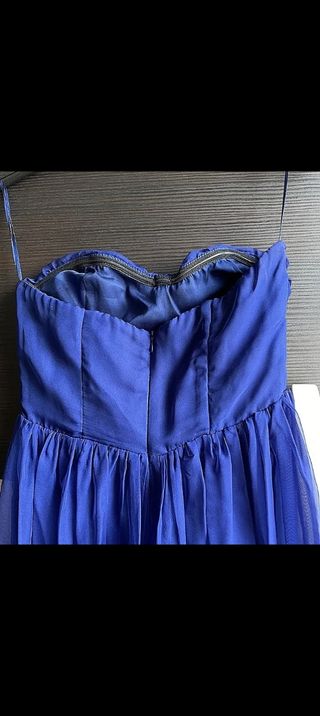 Vestido largo de fiesta azul