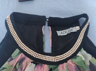 Vestito estivo lungo fantasia floreale pois tg M/L