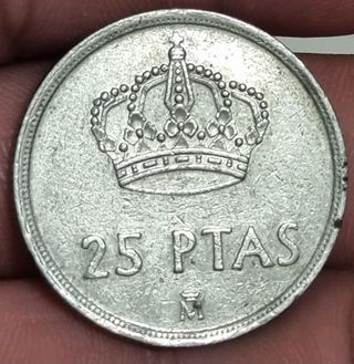 Moneda 25 Pesetas España 1982.