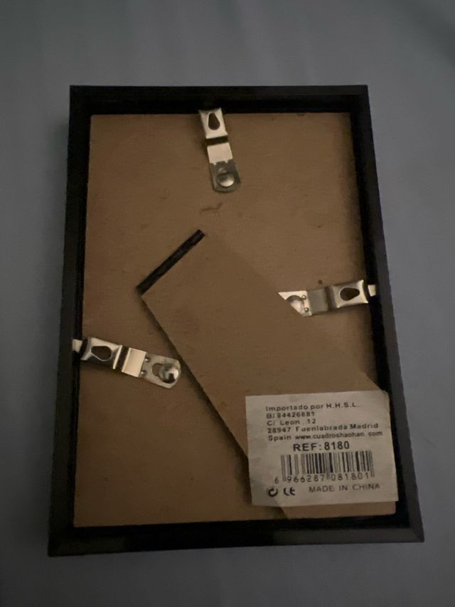 Cornice portafoto nera HH 9x13cm