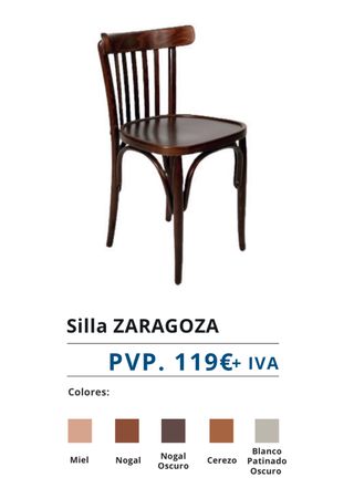 Silla de madera estilo Thonet