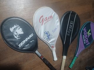 Lote de 4 raquetas de tenis