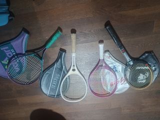 Lote de 4 raquetas de tenis