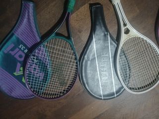 Lote de 4 raquetas de tenis