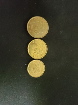 Trío monedas 50, 20 y 10 céntimos 2023 España 