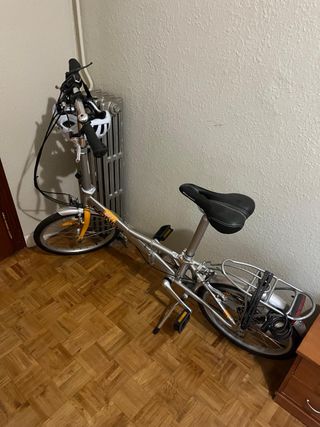 Bicicleta Plegable Plata
