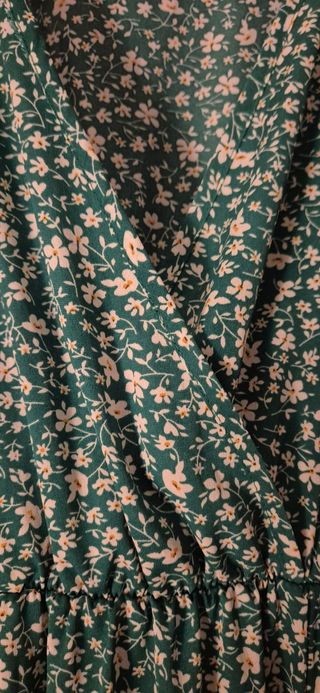 Vestido verde floral