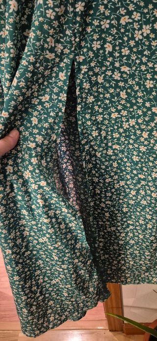 Vestido verde floral