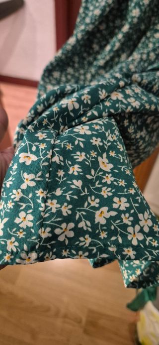 Vestido verde floral