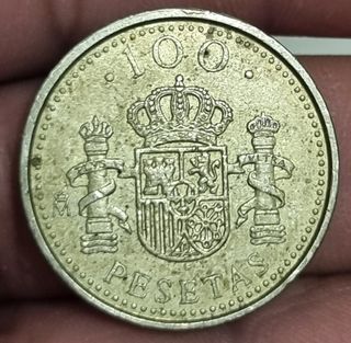 Moneda 100 Pesetas Españolas.